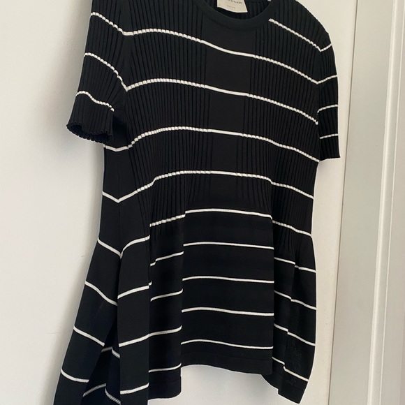Modern Citizen — Black and White Striped Tee/Blouse - Picture 2 of 3